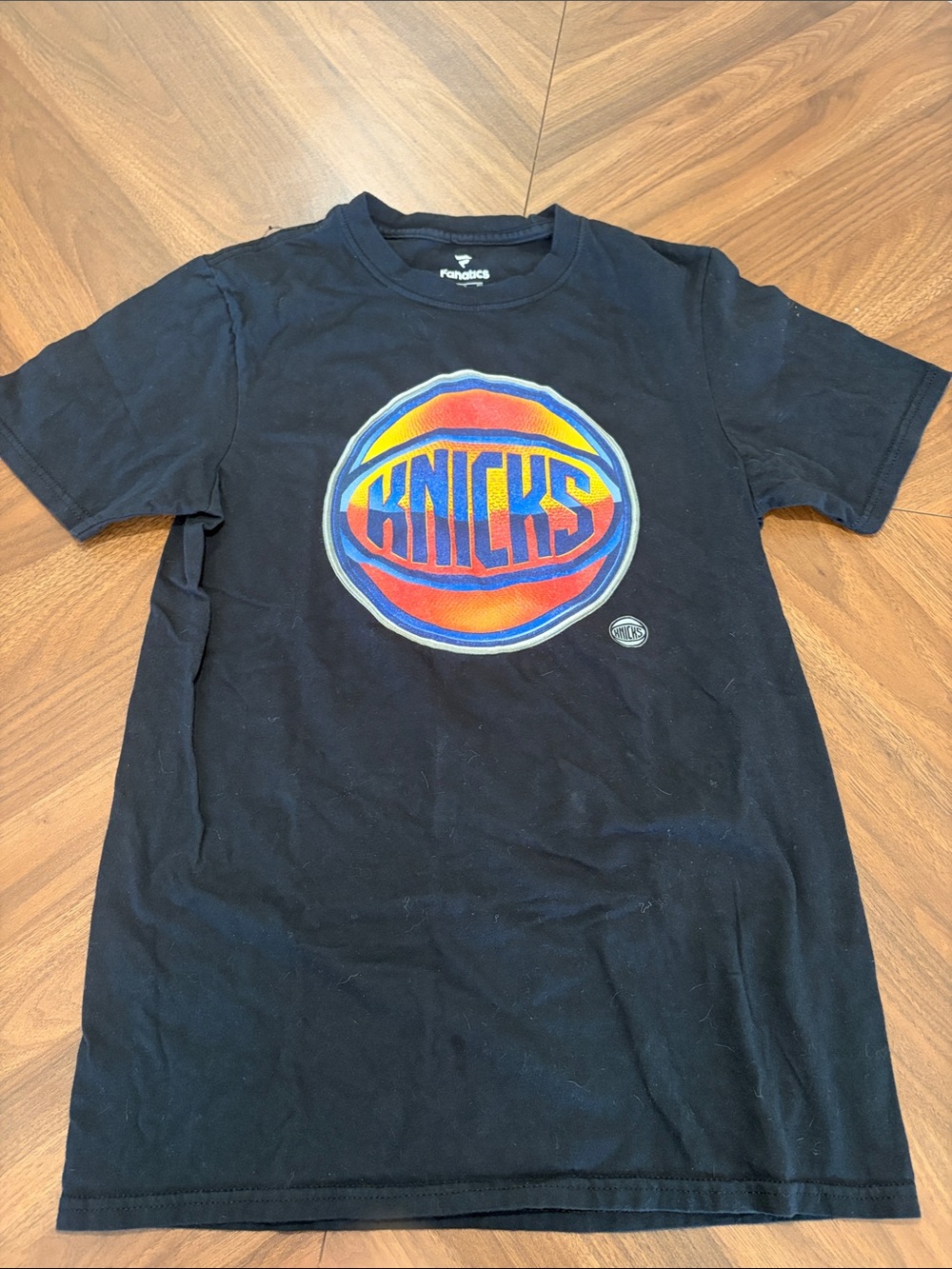 Fanatics Black Kids Short Sleeve Knicks Logo Tee